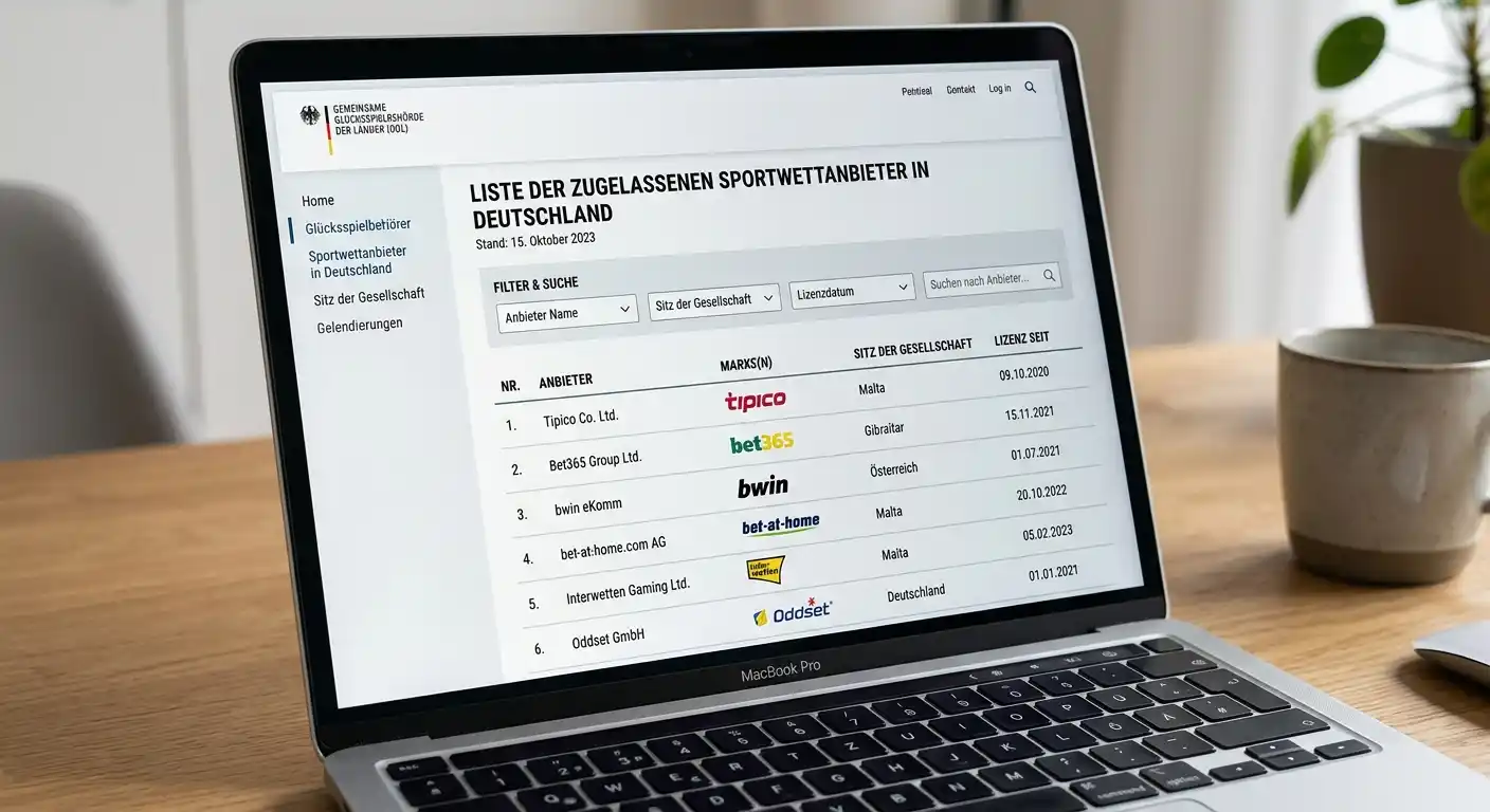 GGL-Whitelist lizenzierte Sportwettenanbieter: 30 legale Anbieter in Deutschland 2024