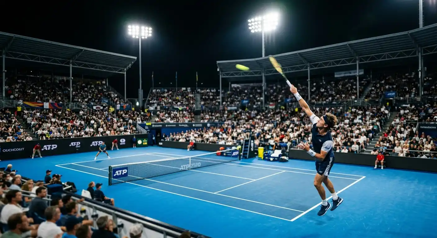 ATP-Tennismatch auf Hardcourt – Dateninfrastruktur und Wettmärkte